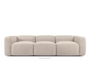 FUBBO, https://konsimo.de/kollektion/fubbo/ Weiches Dreisitzer-Sofa aus einem Gewebestoff in Creme cremefarben - Foto