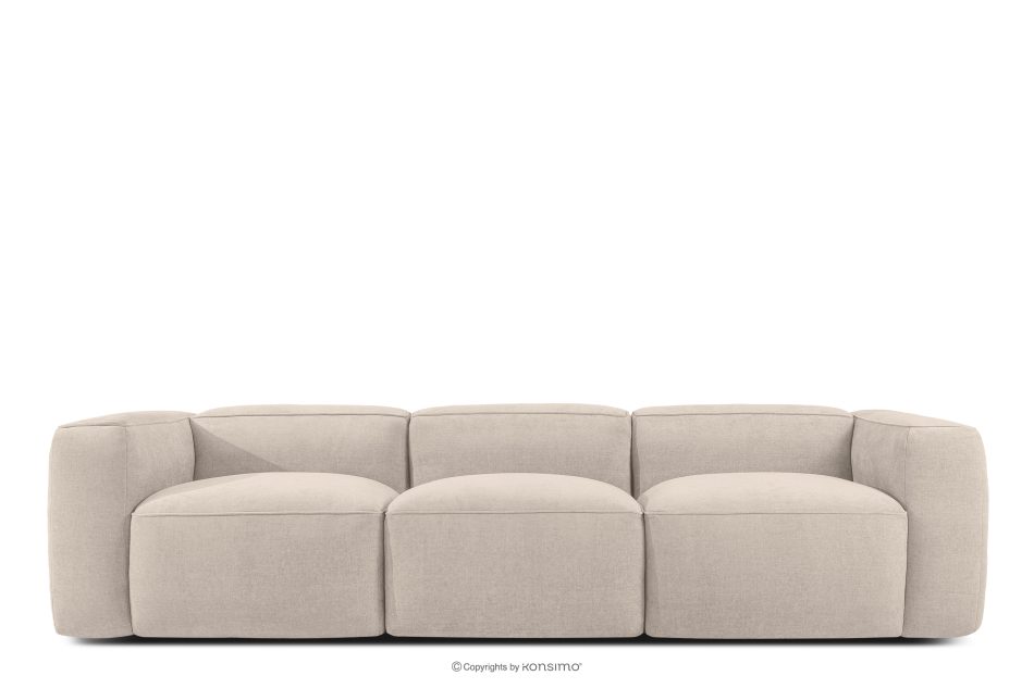 FUBBO Weiches Dreisitzer-Sofa aus einem Gewebestoff in Creme cremefarben - Foto 0