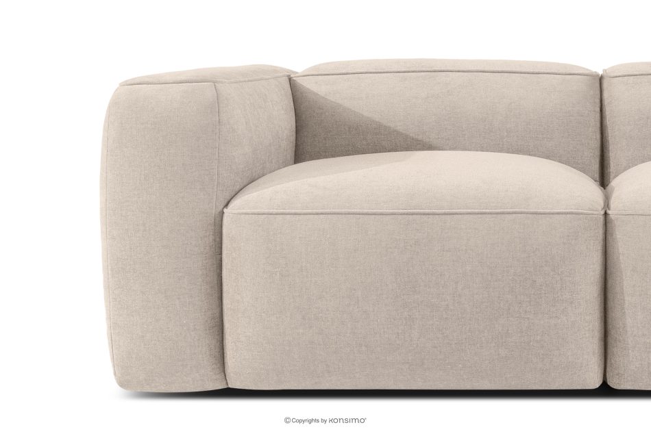 FUBBO Weiches Dreisitzer-Sofa aus einem Gewebestoff in Creme cremefarben - Foto 7