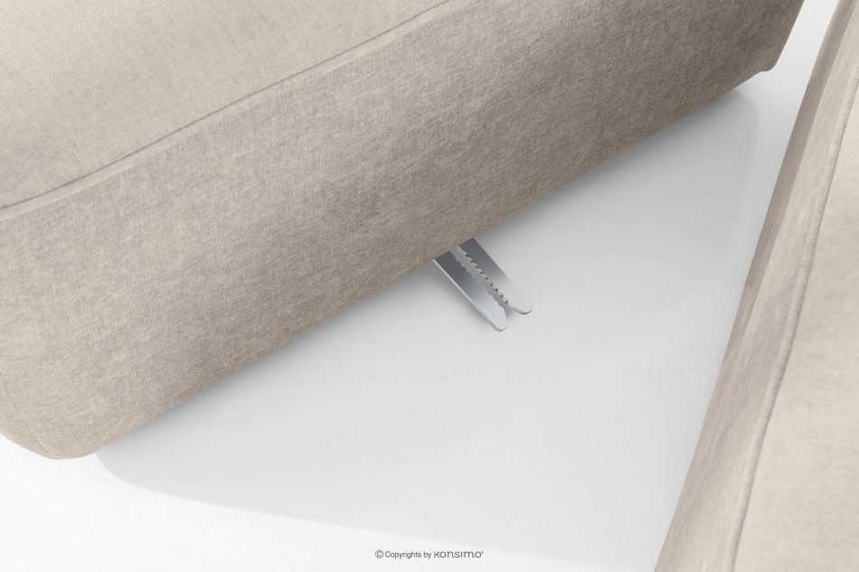 FUBBO Weiches Dreisitzer-Sofa aus einem Gewebestoff in Creme cremefarben - Foto 8