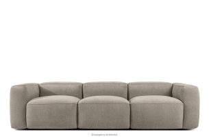 FUBBO, https://konsimo.de/kollektion/fubbo/ Weiches Dreisitzer-Sofa aus einem Gewebestoff in Beige beige - Foto