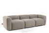 FUBBO Weiches Dreisitzer-Sofa aus einem Gewebestoff in Beige beige - Foto 3
