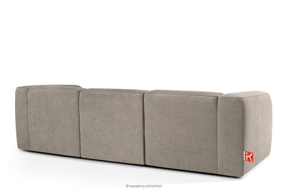 FUBBO Weiches Dreisitzer-Sofa aus einem Gewebestoff in Beige beige - Foto 3