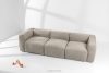 FUBBO Weiches Dreisitzer-Sofa aus einem Gewebestoff in Beige beige - Foto 2