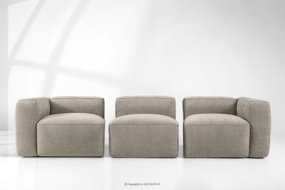 FUBBO Weiches Dreisitzer-Sofa aus einem Gewebestoff in Beige beige - Foto 10