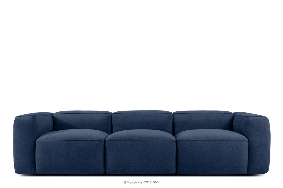 FUBBO Weiches Dreisitzer-Sofa aus dunkelblauem Gewebestoff marineblau - Foto 0