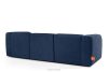 FUBBO Weiches Dreisitzer-Sofa aus dunkelblauem Gewebestoff marineblau - Foto 4