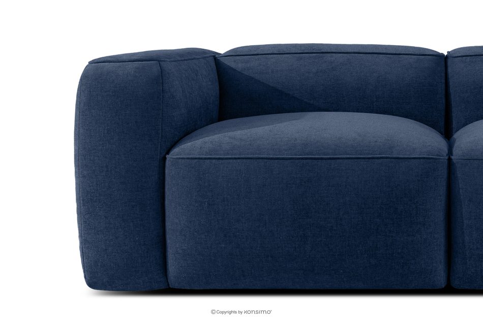 FUBBO Weiches Dreisitzer-Sofa aus dunkelblauem Gewebestoff marineblau - Foto 7