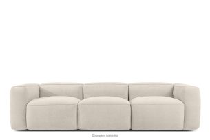 FUBBO, https://konsimo.de/kollektion/fubbo/ Weiches Dreisitzer-Sofa aus einem Gewebestoff in Ecru ecru - Foto