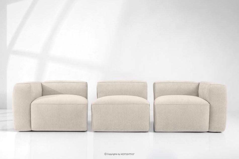 FUBBO Weiches Dreisitzer-Sofa aus einem Gewebestoff in Ecru ecru - Foto 10