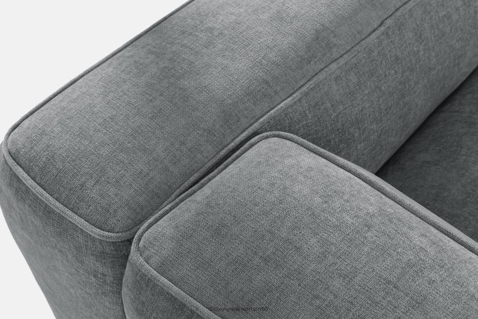 FUBBO Weiches Ecksofa aus Gewebestoff links grau grau - Foto 6