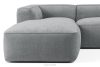 FUBBO Weiches Ecksofa aus Gewebestoff links grau grau - Foto 8