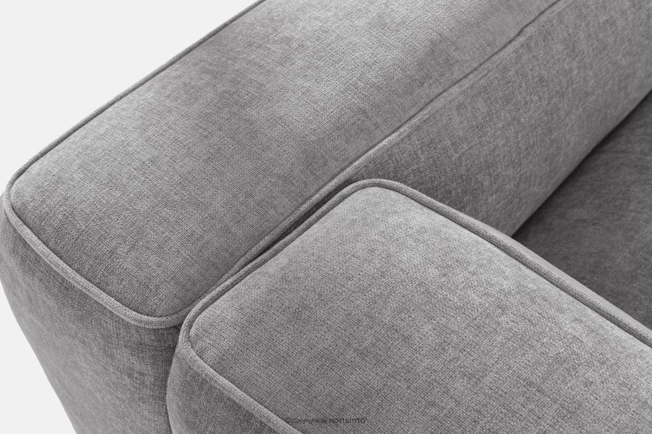 FUBBO Weiches Ecksofa aus Gewebestoff links hellgrau hellgrau - Foto 6