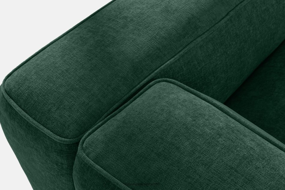 FUBBO Weiches Ecksofa aus Gewebestoff links dunkelgrün dunkelgrün - Foto 6