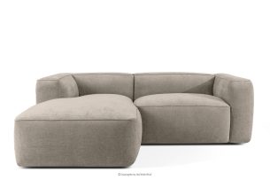 FUBBO, https://konsimo.de/kollektion/fubbo/ Weiches Ecksofa aus Gewebestoff links beige beige - Foto