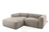 FUBBO Weiches Ecksofa aus Gewebestoff links beige beige - Foto 3