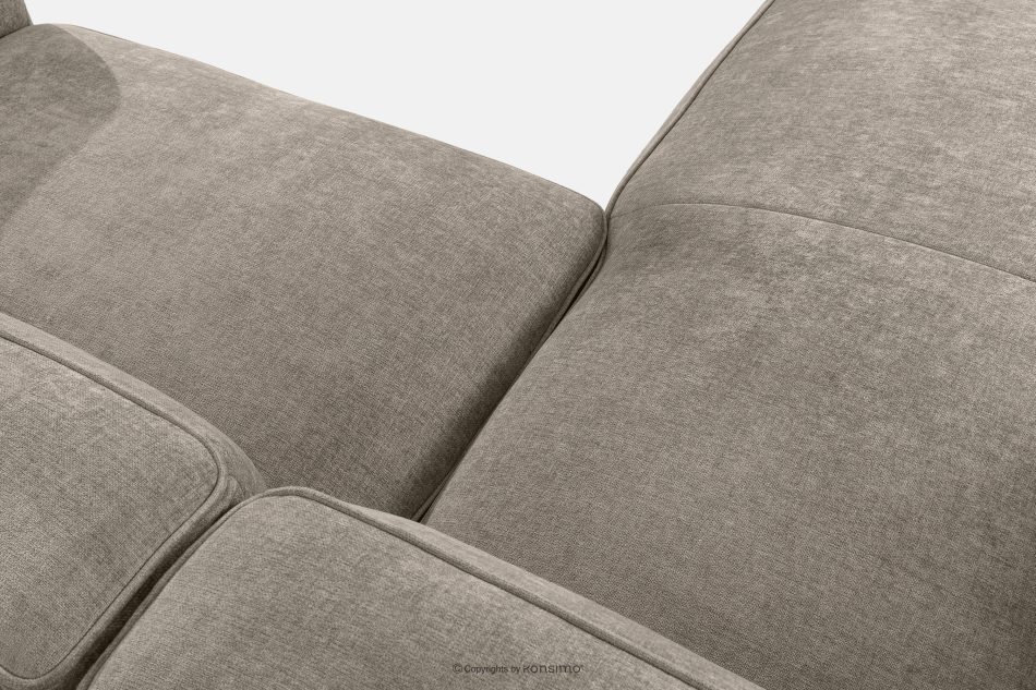 FUBBO Weiches Ecksofa aus Gewebestoff links beige beige - Foto 5