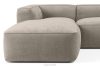 FUBBO Weiches Ecksofa aus Gewebestoff links beige beige - Foto 8