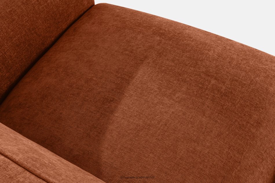 FUBBO Weiches Ecksofa aus Gewebestoff links rot rotbraun - Foto 4