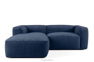 FUBBO, https://konsimo.de/kollektion/fubbo/ Weiches Ecksofa aus Gewebestoff links marineblau marineblau - Foto