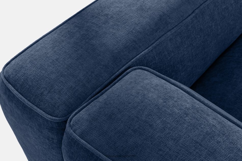 FUBBO Weiches Ecksofa aus Gewebestoff links marineblau marineblau - Foto 6