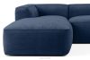 FUBBO Weiches Ecksofa aus Gewebestoff links marineblau marineblau - Foto 8