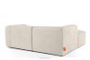 FUBBO Weiches Ecksofa aus Gewebestoff links ecru ecru - Foto 4