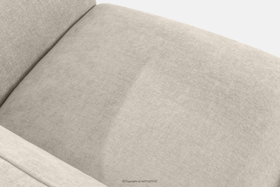 FUBBO Weiches Ecksofa aus Gewebestoff links ecru ecru - Foto 4