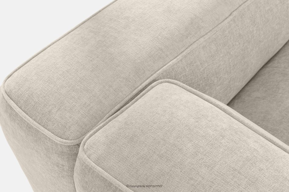 FUBBO Weiches Ecksofa aus Gewebestoff links ecru ecru - Foto 6