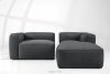 FUBBO Weiches Ecksofa aus Gewebestoff rechts anthrazit anthrazit - Foto 11