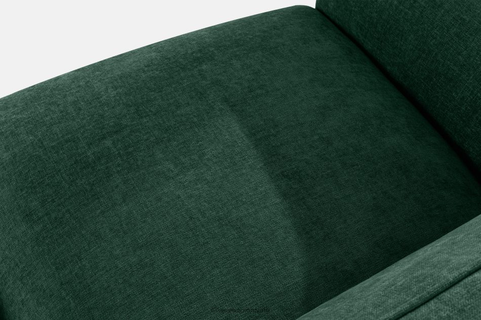 FUBBO Weiches Ecksofa aus einem geflochtenen Gewebestoff rechts dunkelgrün dunkelgrün - Foto 4