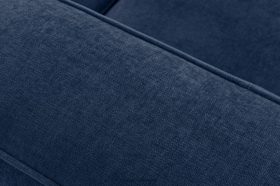 FUBBO Weiches Ecksofa aus einem geflochtenen Gewebestoff rechts marineblau marineblau - Foto 9