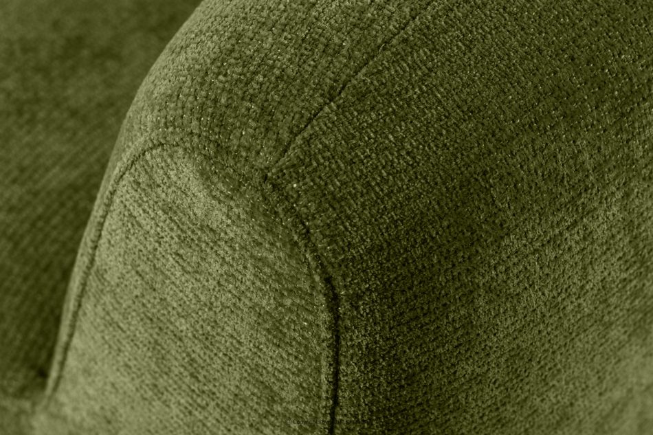BRESCO Gepolsterte Esszimmerbank 160 cm olivgrüner Chenille-Stoff olivgrün - Foto 7