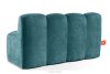 BRESCO Gepolsterte Esszimmerbank 160 cm marineblauer Chenille-Stoff meerblau - Foto 4