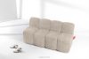 BRESCO Gepolsterte Esszimmerbank 160 cm beiger Chenille-Stoff beige - Foto 9