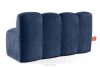 BRESCO Gepolsterte Esszimmerbank 160 cm dunkelblauer Chenille-Stoff marineblau - Foto 4