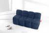 BRESCO Gepolsterte Esszimmerbank 160 cm dunkelblauer Chenille-Stoff marineblau - Foto 9