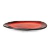 PRIMA Handglasierter Speiseteller rot rot - Foto 1