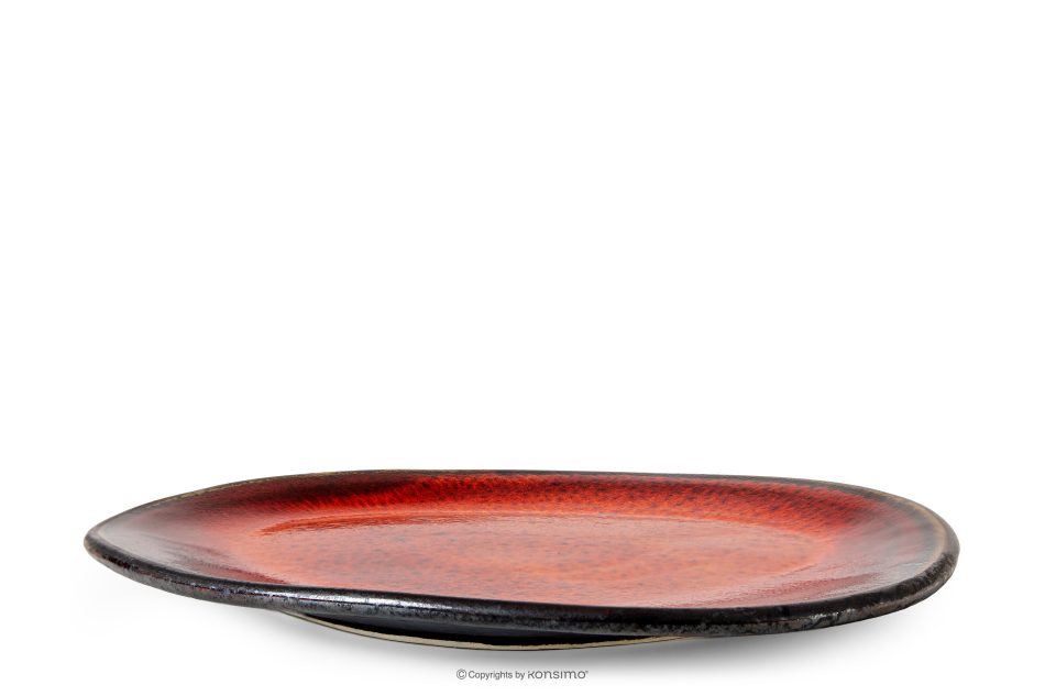 PRIMA Handglasierter Dessertteller rot rot - Foto 0