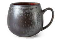 Faßbecher handglasiert rot