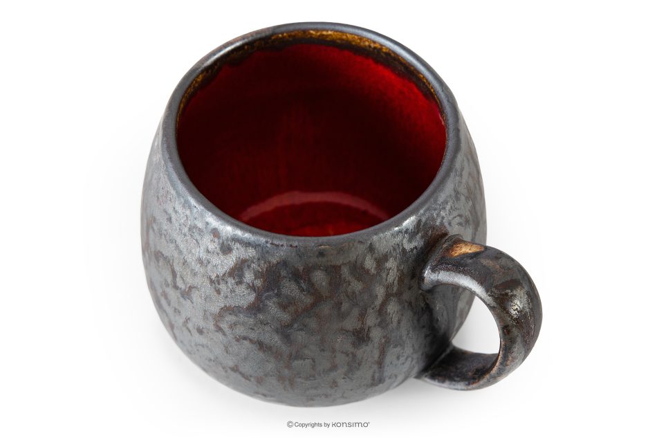 PRIMA Faßbecher handglasiert rot rot - Foto 2