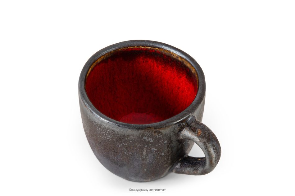 PRIMA Espressotasse handglasiert rot rot - Foto 2