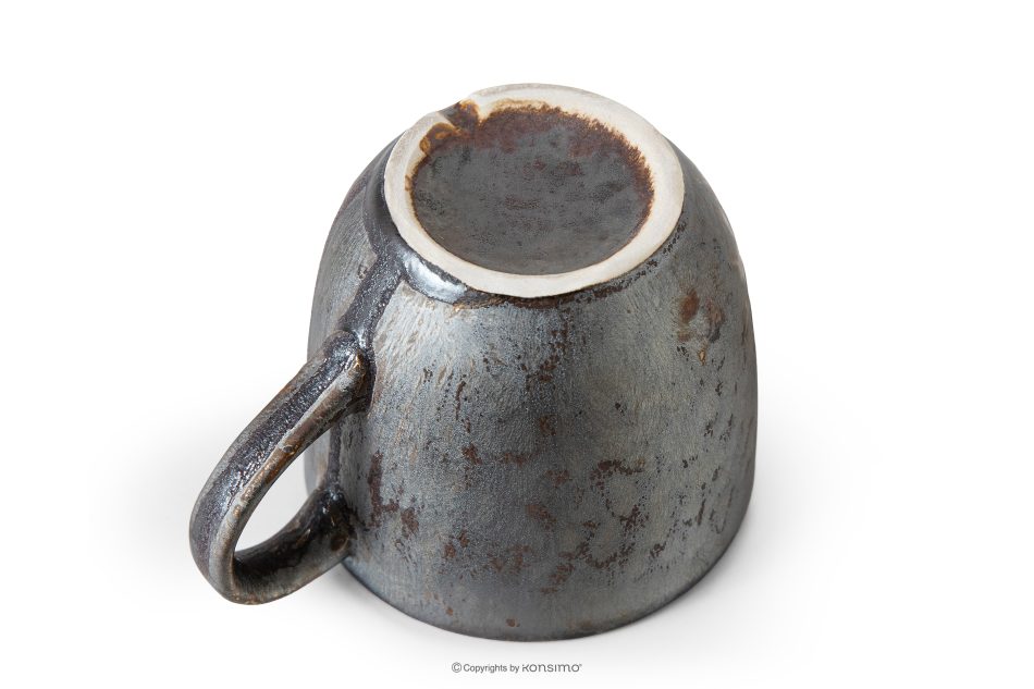 PRIMA Espressotasse mit Untertasse aus Keramik handglasiert 6 Stück rot rot - Foto 5