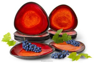 PRIMA, https://konsimo.de/kollektion/prima/ Keramik- Geschirr-Set 6 Personen (12 tlg.) rot rot - Foto