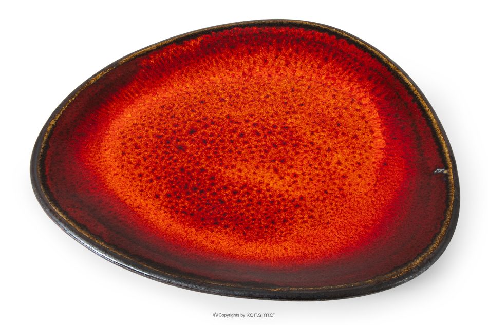 PRIMA Keramik- Geschirr-Set 6 Personen (12 tlg.) rot rot - Foto 3