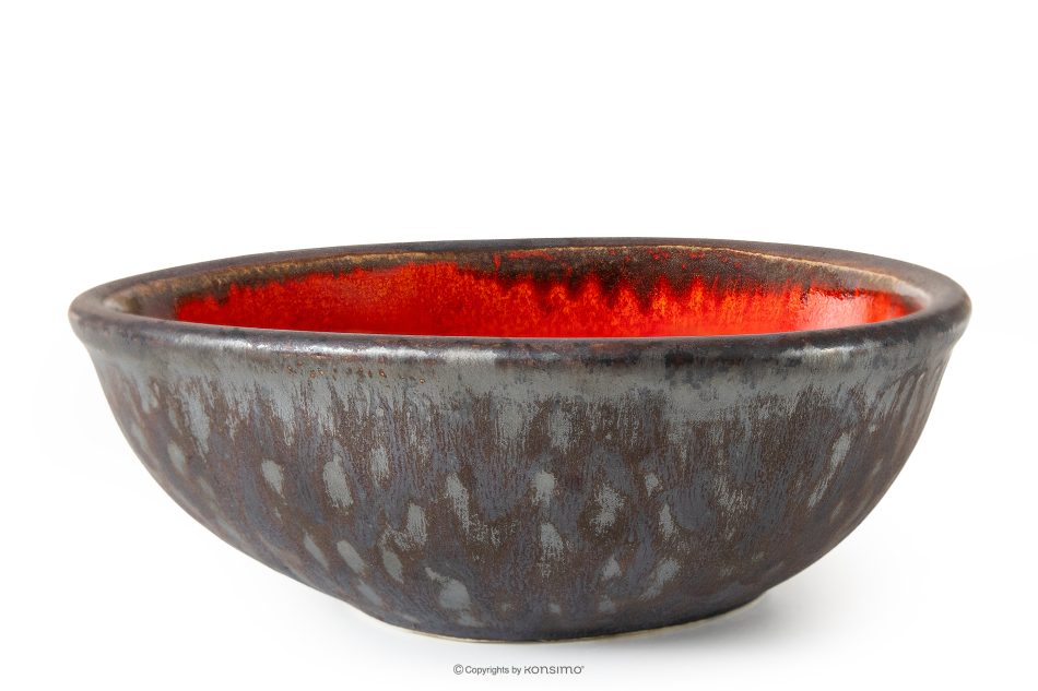 PRIMA Handglasiertes Loft-Frühstücksset 6 Personen (12 tlg.) rot rot - Foto 5