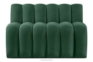 CORDA, https://konsimo.de/kollektion/corda/ Gepolsterte Esszimmerbank 120 cm dunkelgrüner Velours dunkelgrün - Foto