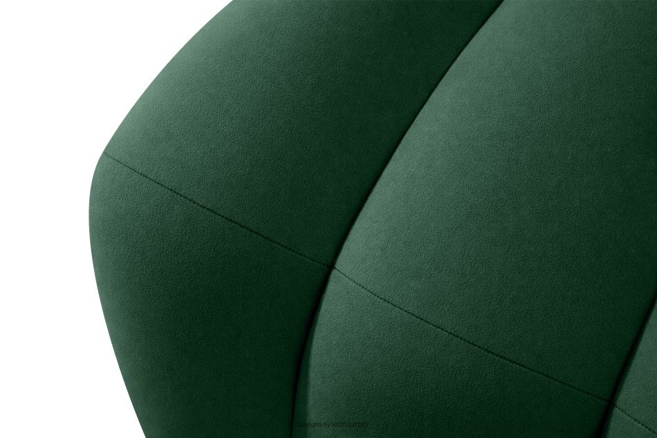 CORDA Gepolsterte Esszimmerbank 120 cm dunkelgrüner Velours dunkelgrün - Foto 7