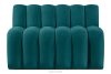 CORDA Gepolsterte Esszimmerbank 120 cm marineblauer Velours marineblau - Foto 1
