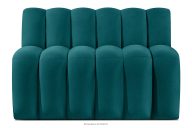 Gepolsterte Esszimmerbank 120 cm marineblauer Velours